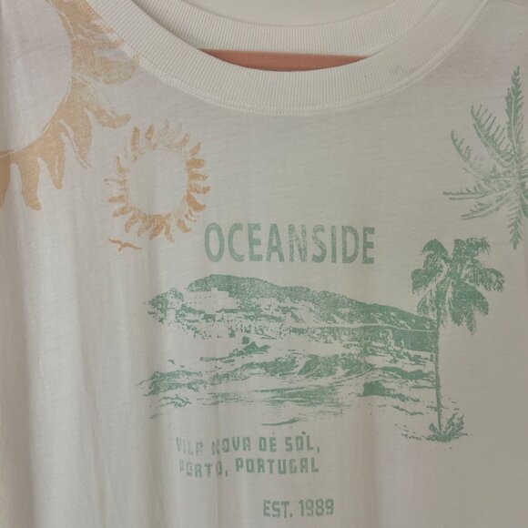 🌴☀️ANTHROPOLOGIE Pilcro Muscle Tee Tunic NWT Oceanside Portugal  SZ L 🌴☀️ - Picture 4 of 6